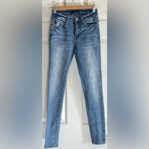 KANCAN Estilo Jeans Junior Size 3/25 Distress Wash Skinny Stretch